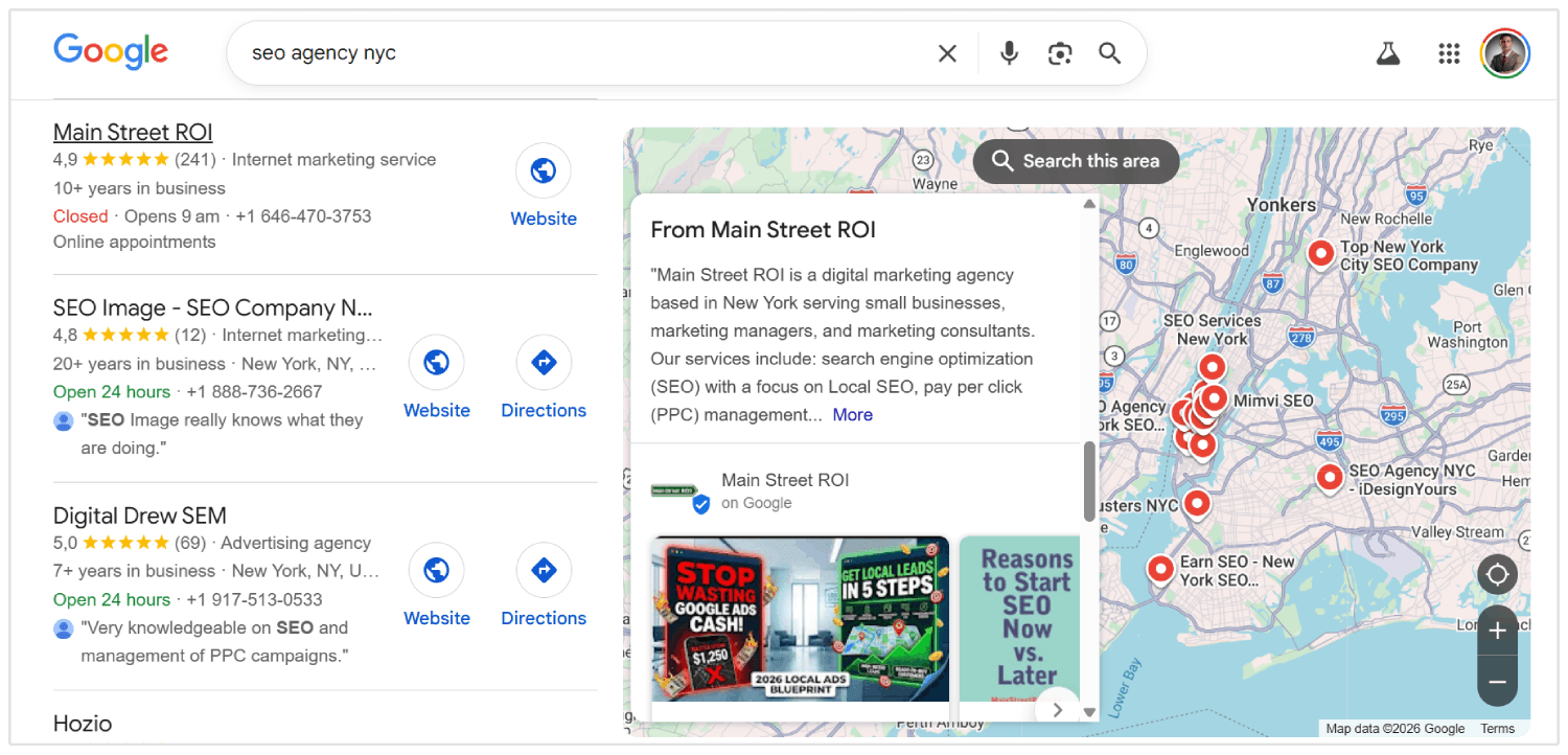 Optimize GBP with keywords
